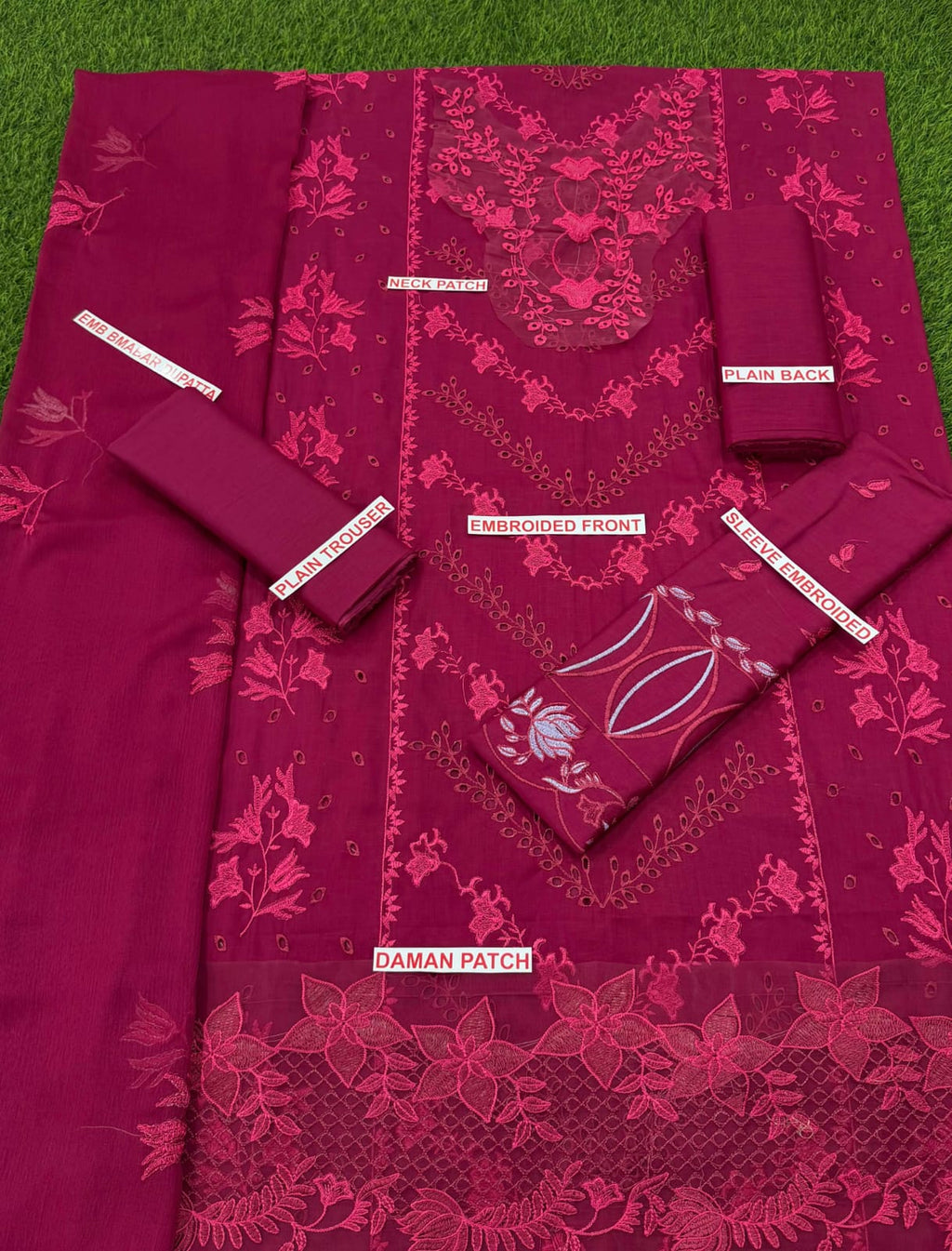 RANGRASIYA EMBROIDED LAWN 3PC