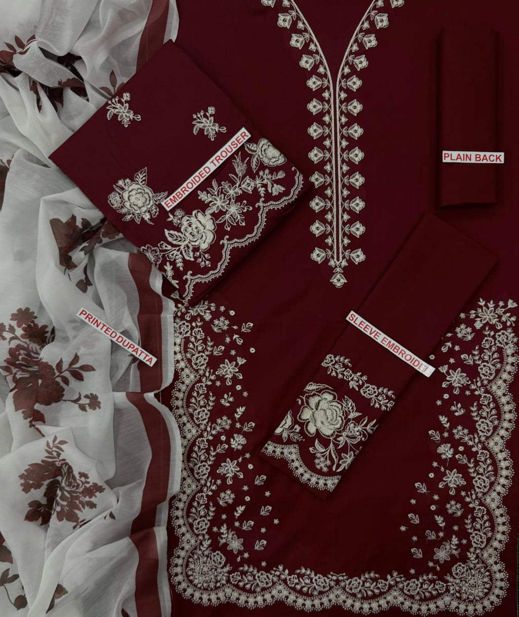 ZARA SHAHJAHAN EMBROIDED LAWN 3PC
