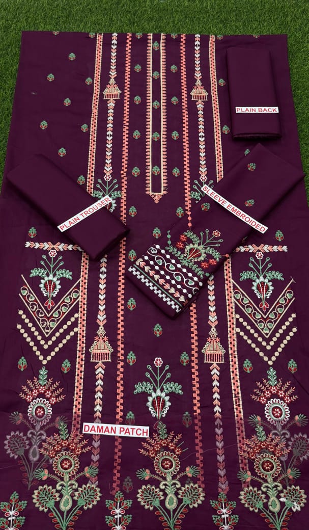 AZURE EMBROIDED LAWN 2PC