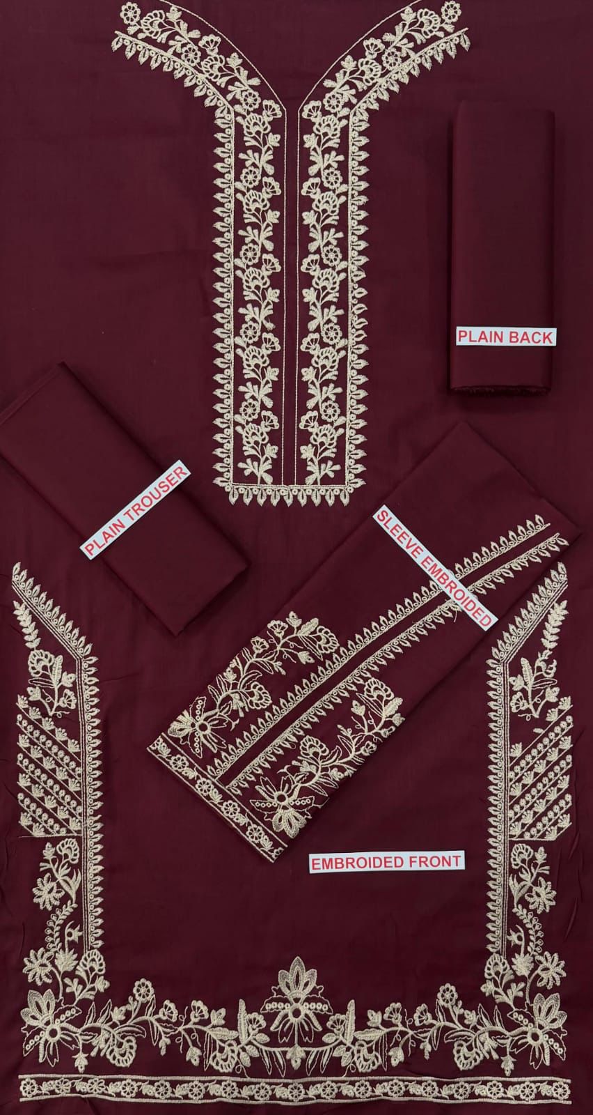 SAPPHIRE EMBROIDED LAWN 2PC
