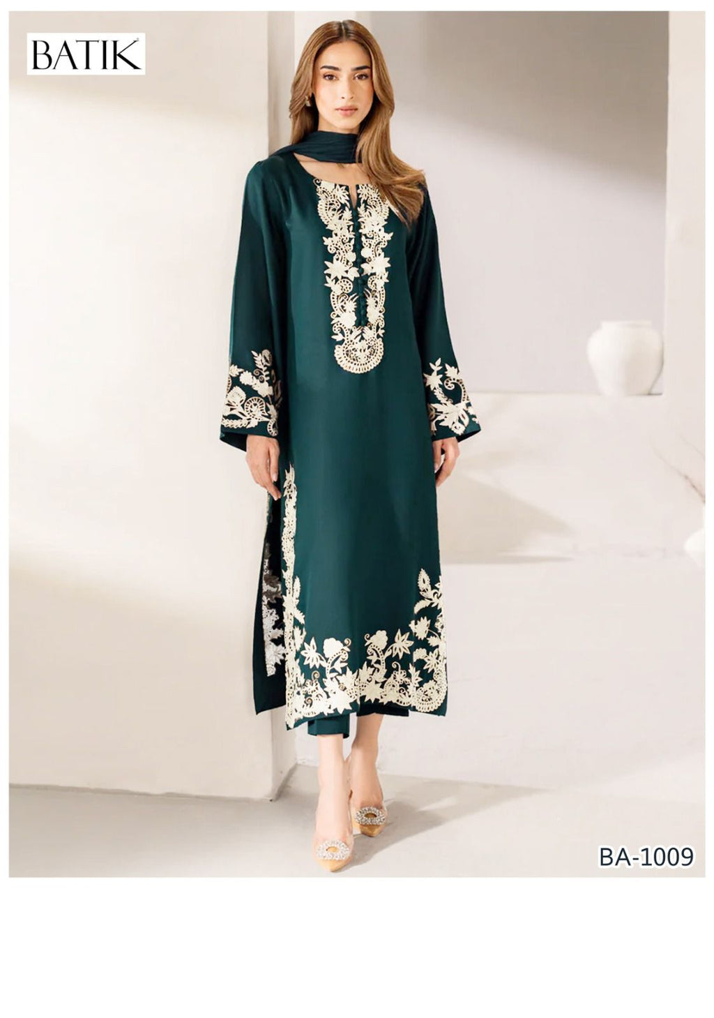 BATIK EMBROIDED LAWN 2PC