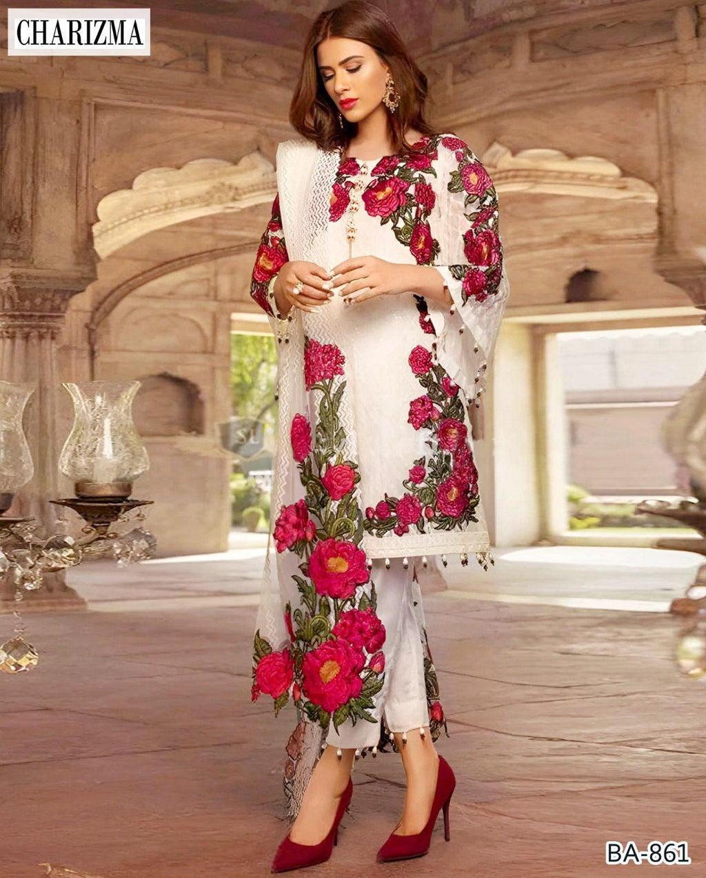 CHARIZMA EMBROIDED LAWN 3PC