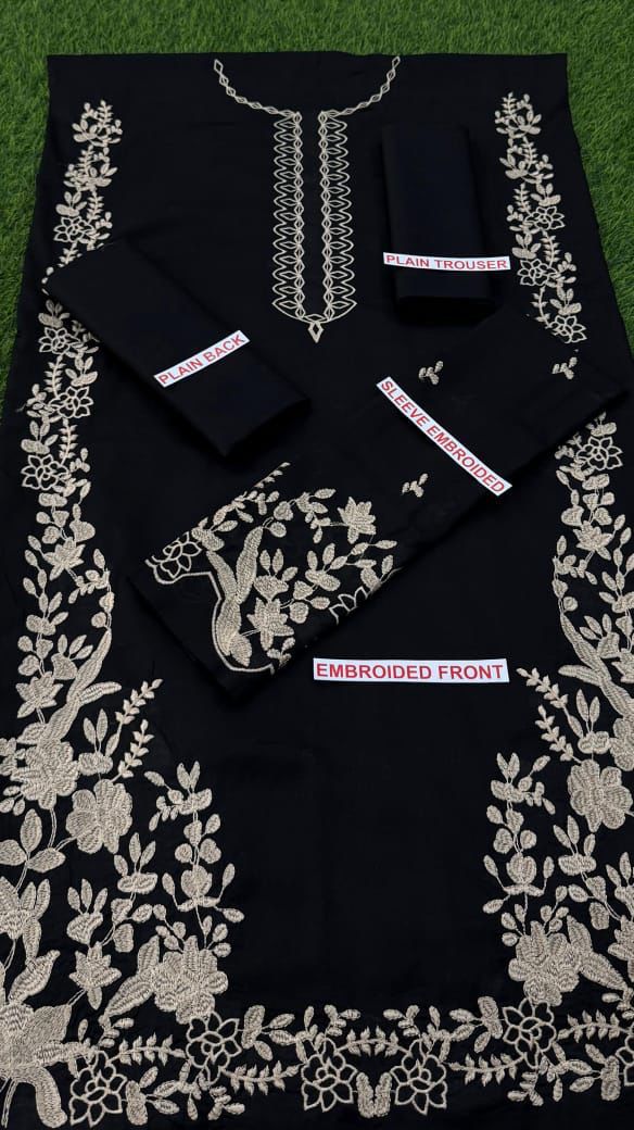AZURE EMBROIDED LAWN 2PC