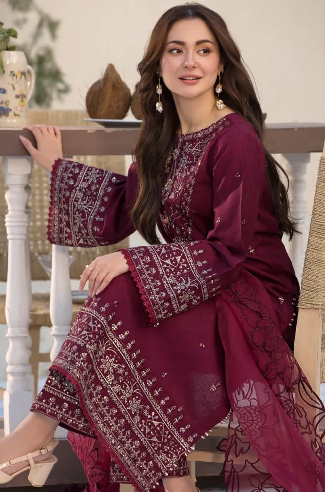 ALLYS EMBROIDED LAWN 3PC