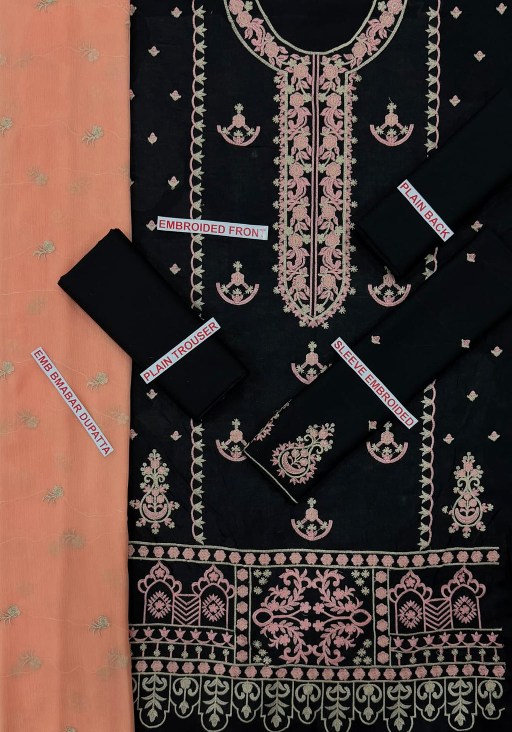 ZAIB EMBROIDED LAWN 3PC