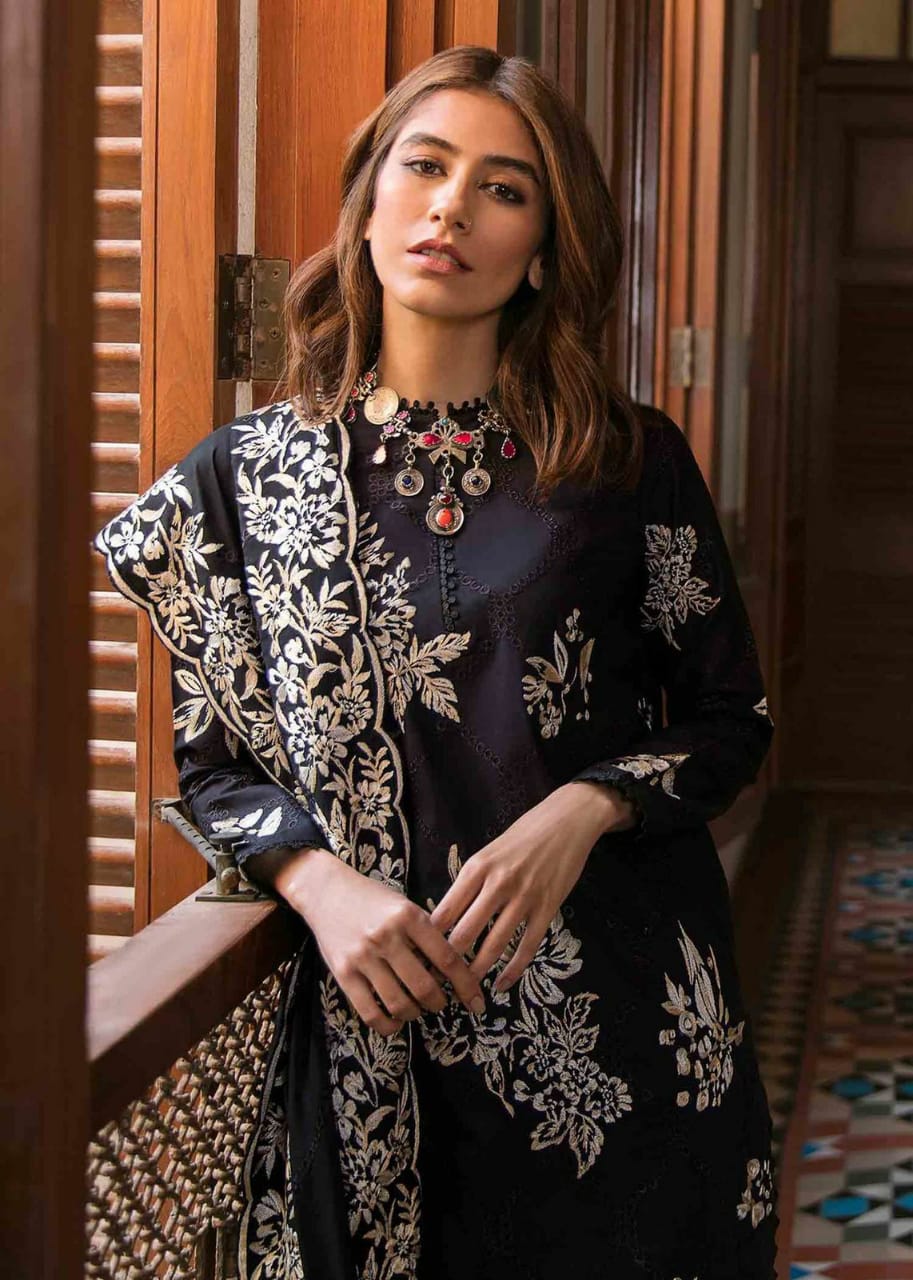 ADAN S LIBAS EMBROIDED LAWN 3PC