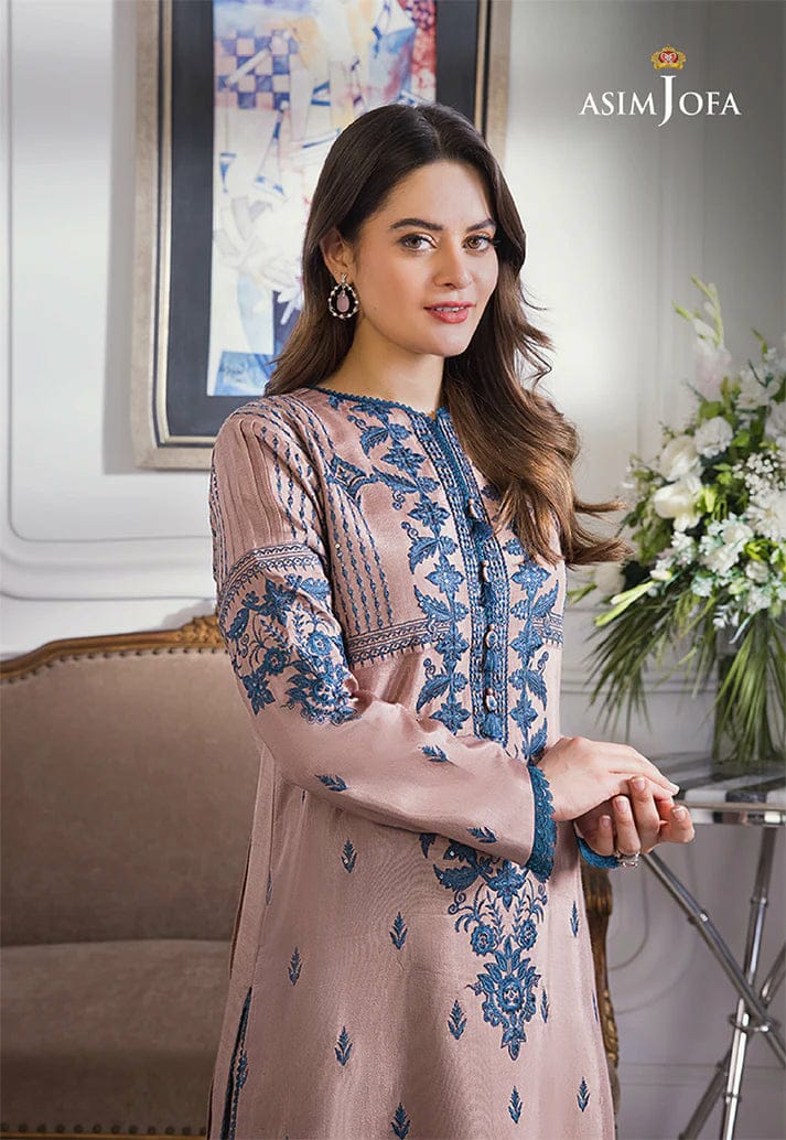 ASIMJOFA EMBROIDED LAWN 3PC