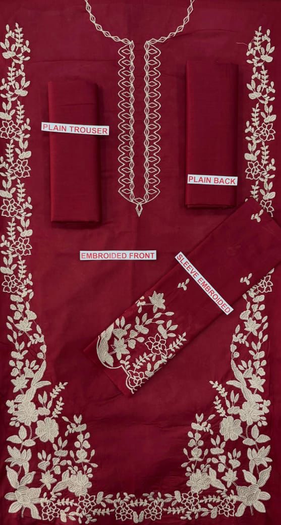 AZURE EMBROIDED LAWN 2PC