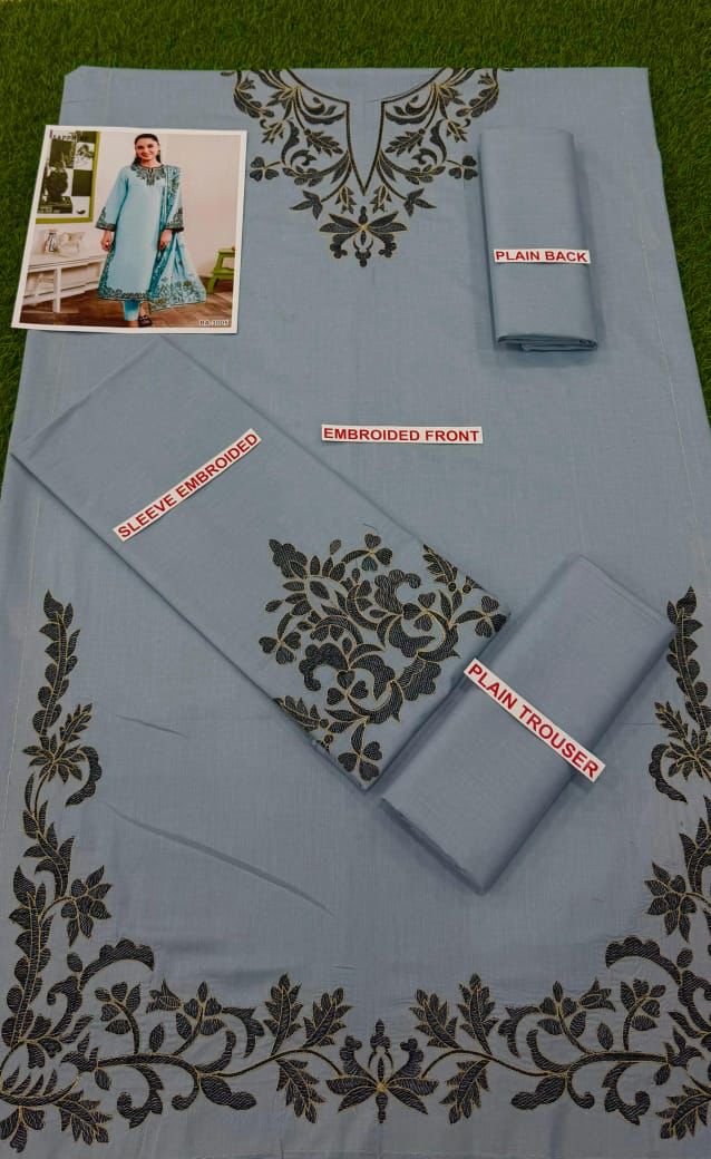 SAPPHIRE EMBROIDED LAWN 2PC