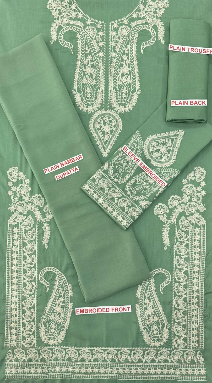 AFREEN EMBROIDED LAWN 3PC