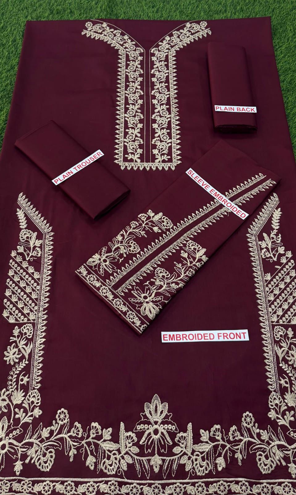 SAPPHIRE EMBROIDED LAWN 2PC