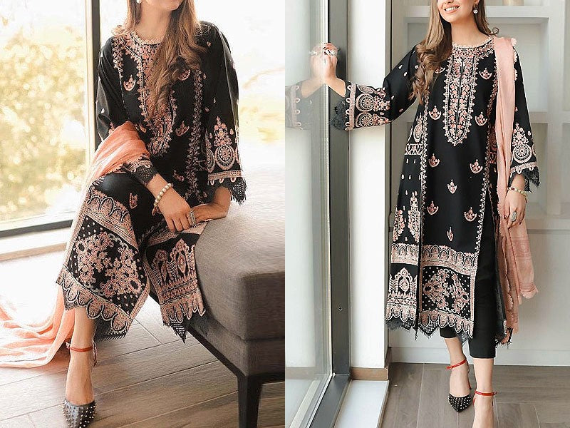 ZAIB EMBROIDED LAWN 3PC