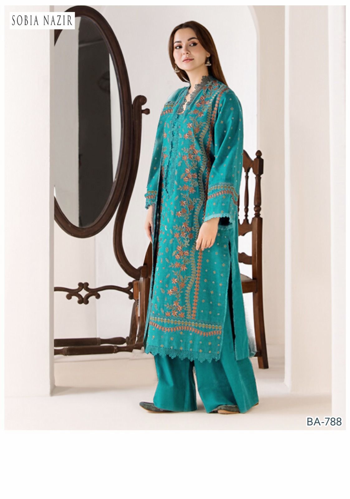 SOBIA NAZIR EMBROIDED LAWN 2PC