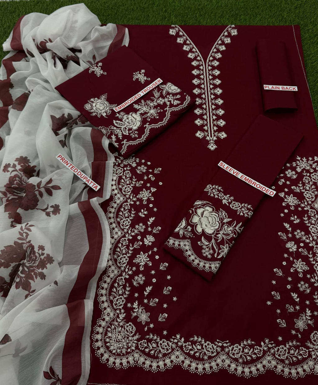 ZARA SHAHJAHAN EMBROIDED LAWN 3PC