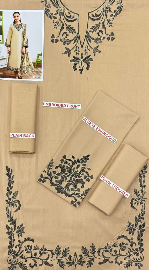 SAPPHIRE EMBROIDED LAWN 2PC