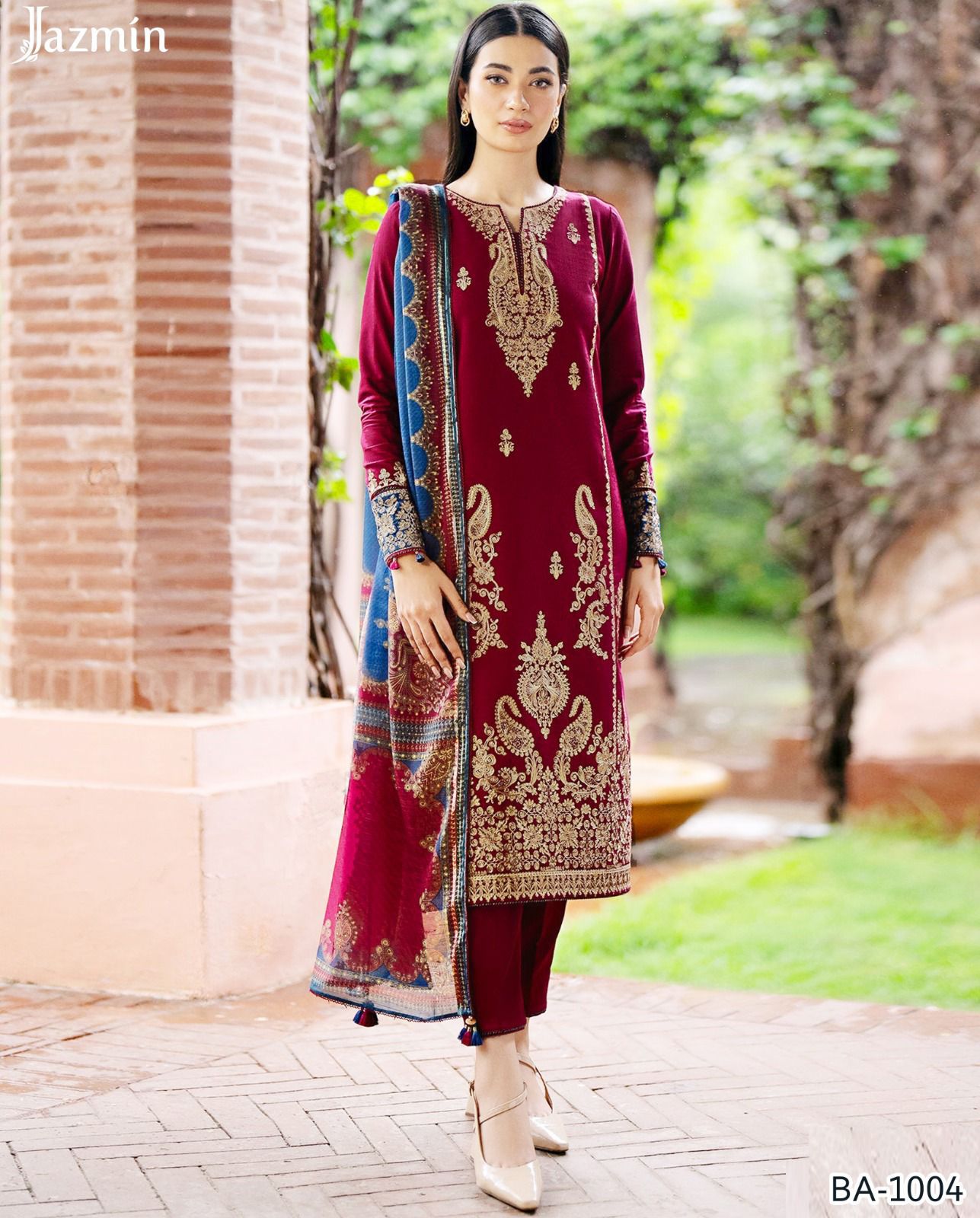 JAZMIN EMBROIDED LAWN 2PC
