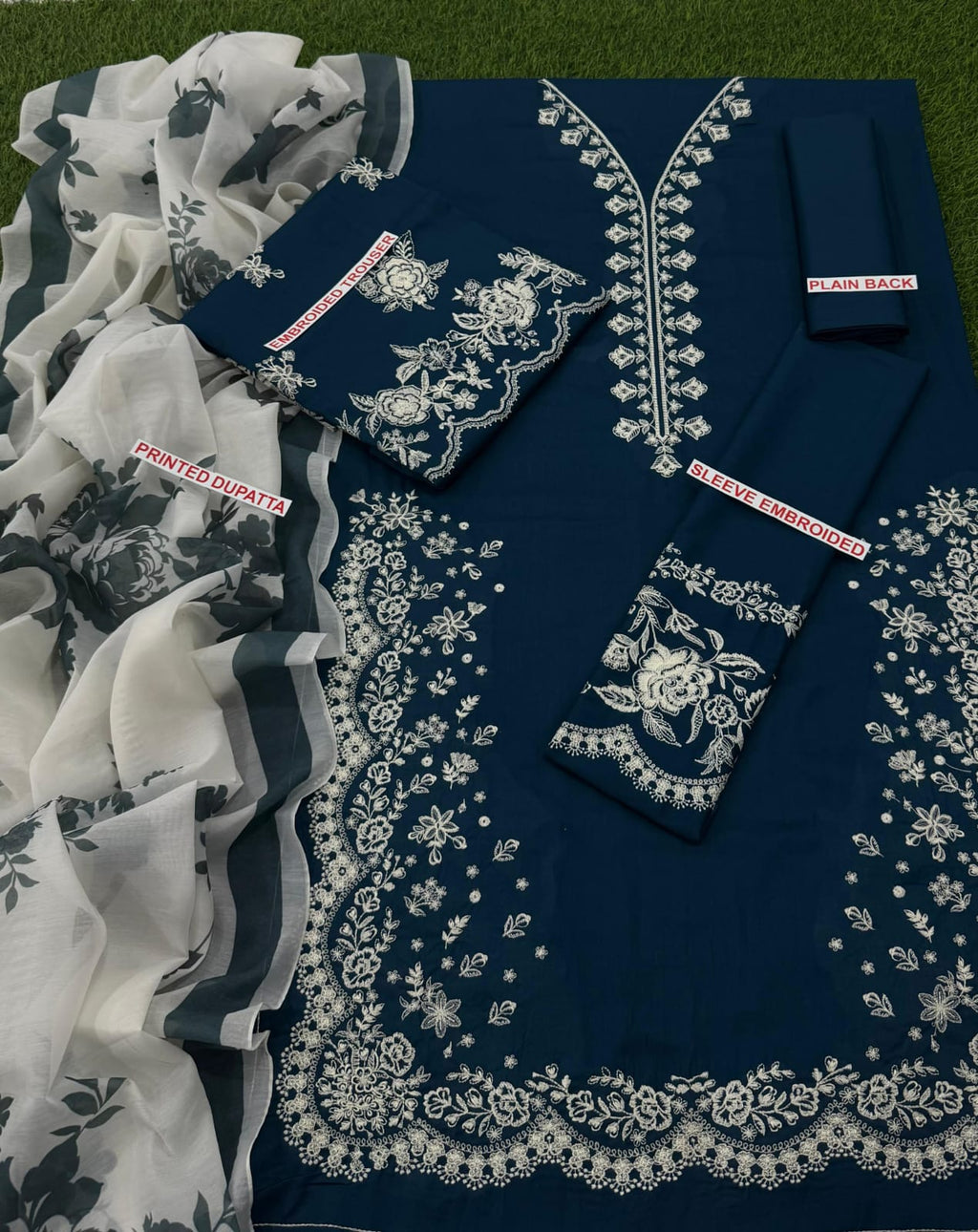 ZARA SHAHJAHAN EMBROIDED LAWN 3PC