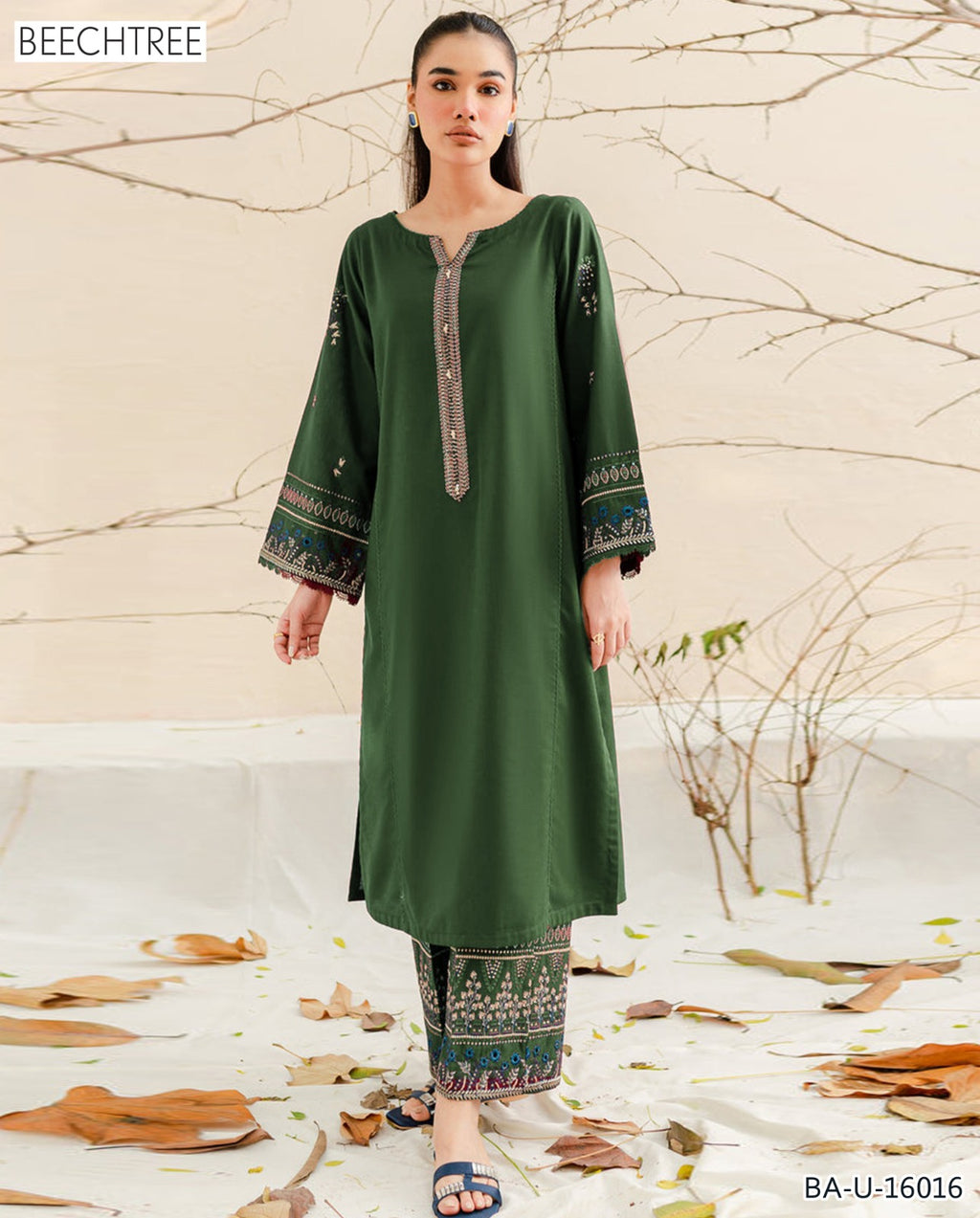 BEECHTREE EMBROIDED LAWN 2PC