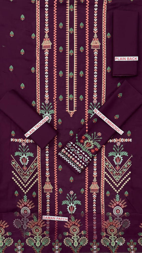 AZURE EMBROIDED LAWN 2PC
